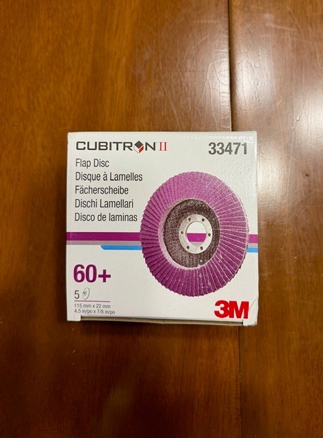 3M Cubitron II 33471 Flap Disc 60+ Grit - 5 Pack