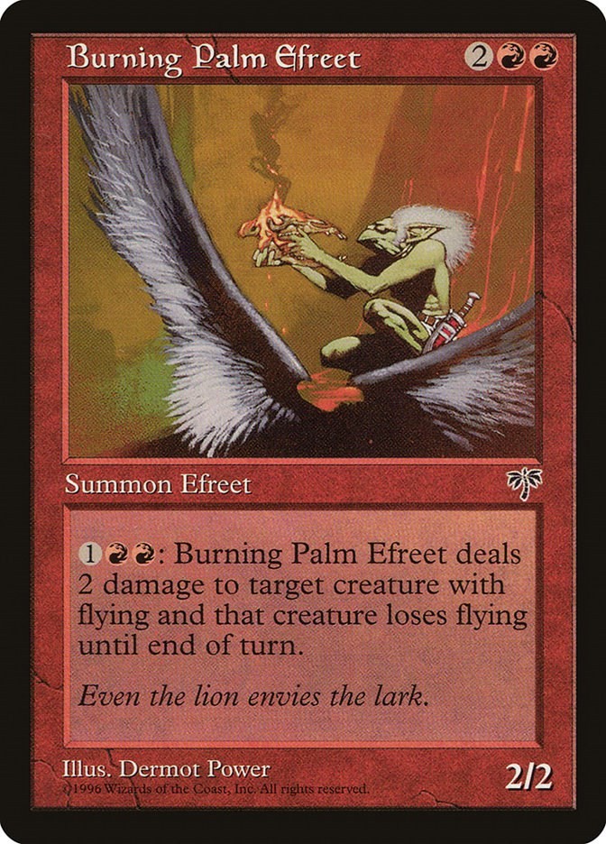 Burning Palm Efreet Mirage N/A MTG MP