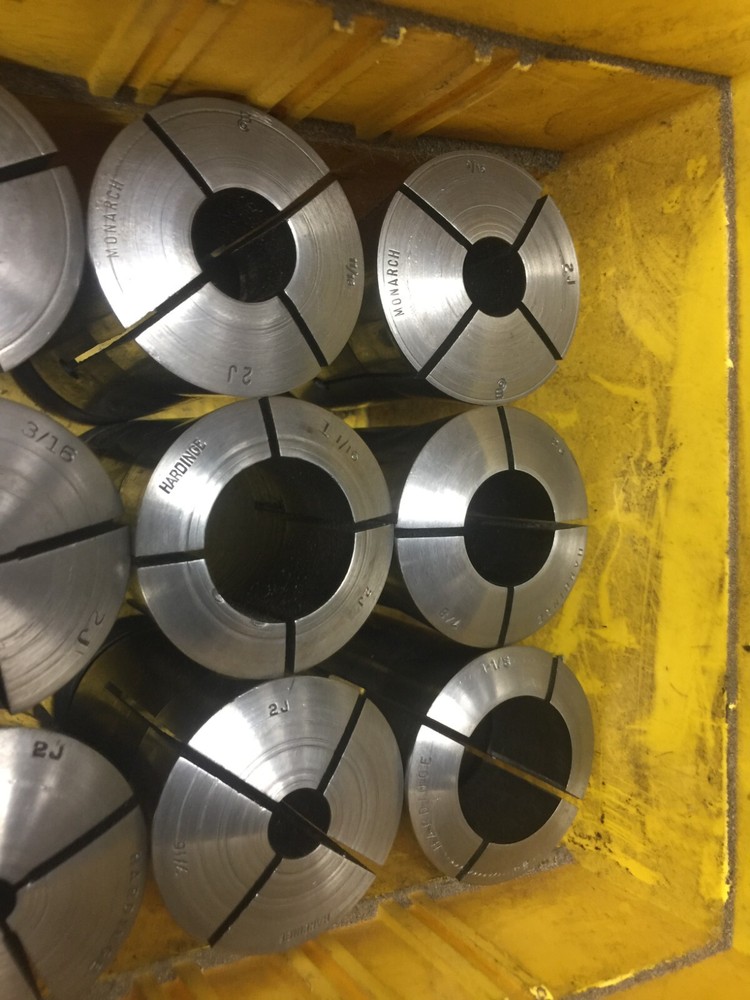 HARDINGE 2J COLLETS - DROP DOWN LIST FULL SIZE RUN & HEX COLLETS