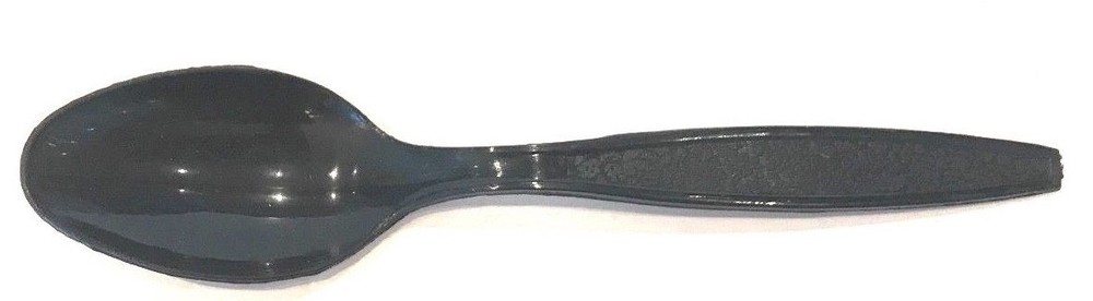 Prime Source Black Extra Heavy Weight Teaspoons - 1000/cs