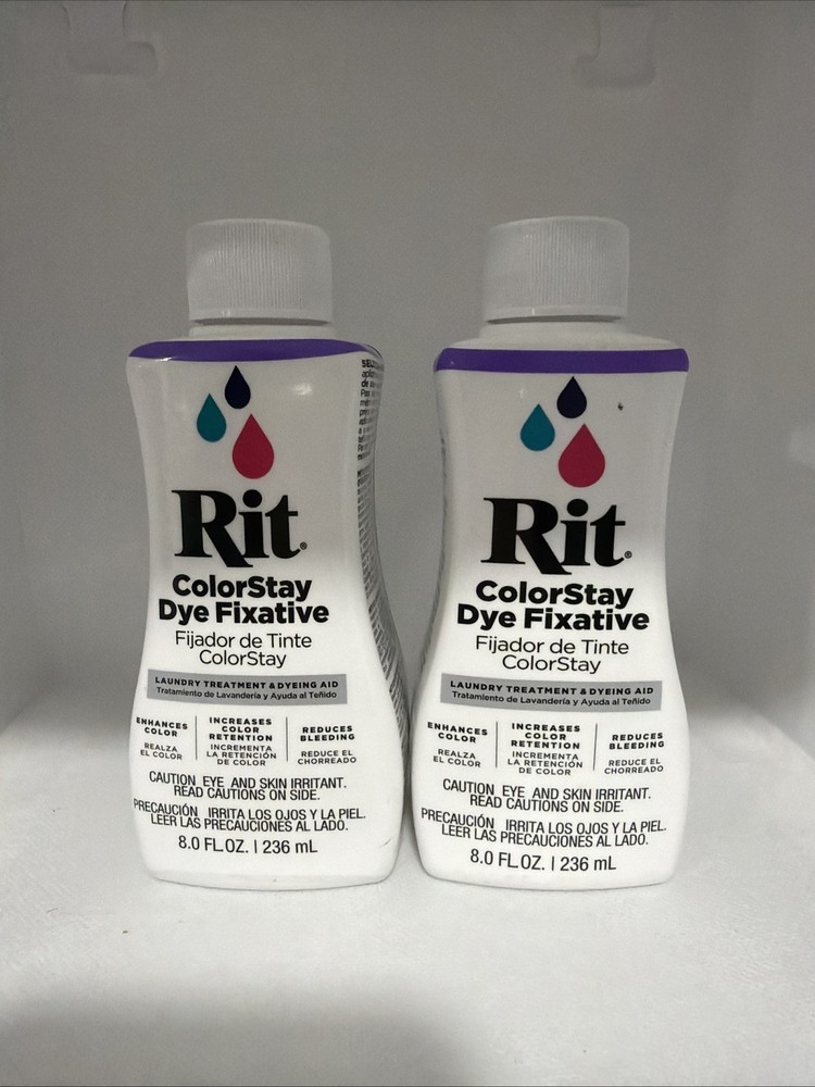 Rit Dye Fixative Liquid  8 oz  ( 2 Bottles)