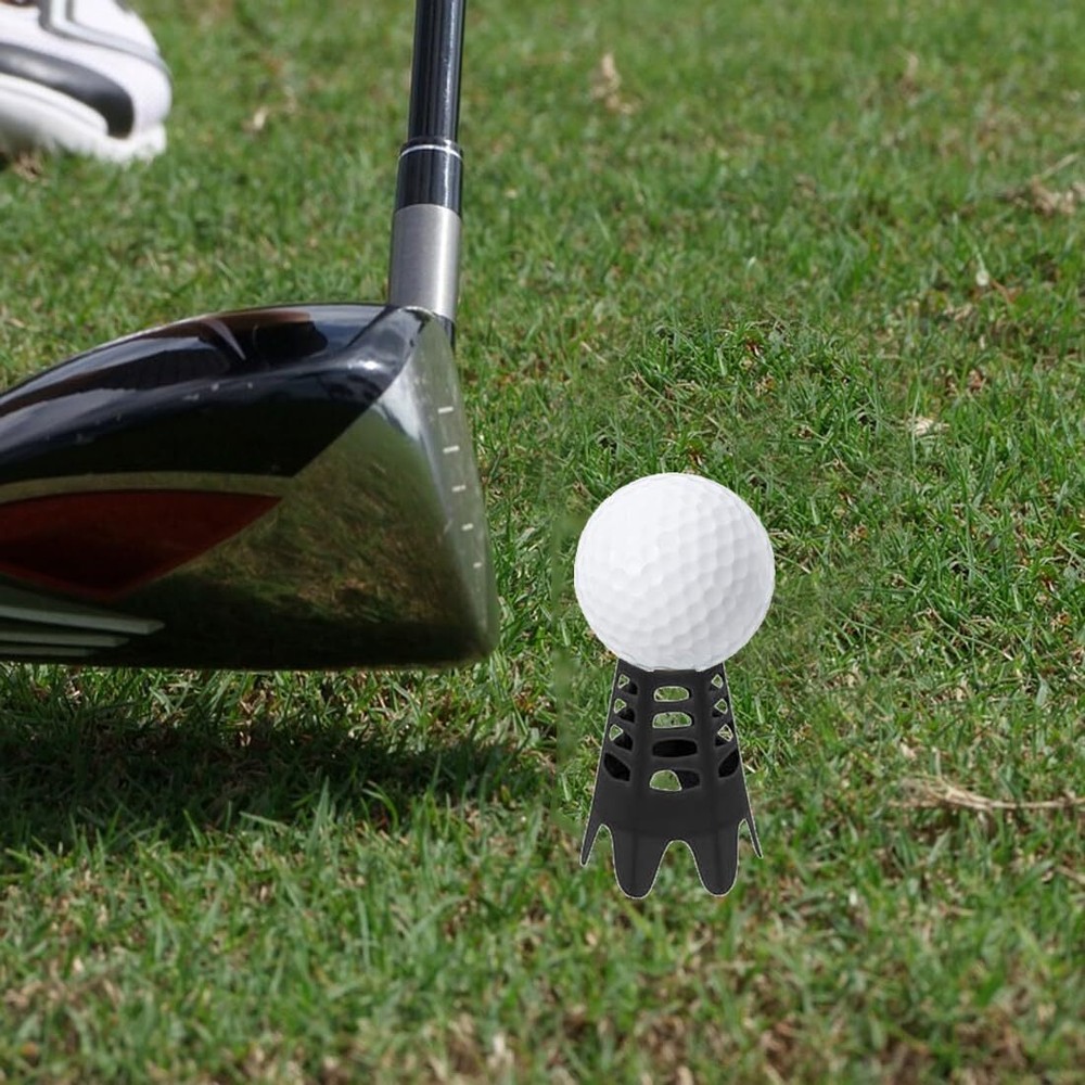 Golf Simulator Tees, Indoor Tees for Simulator, Plastic Practice Black