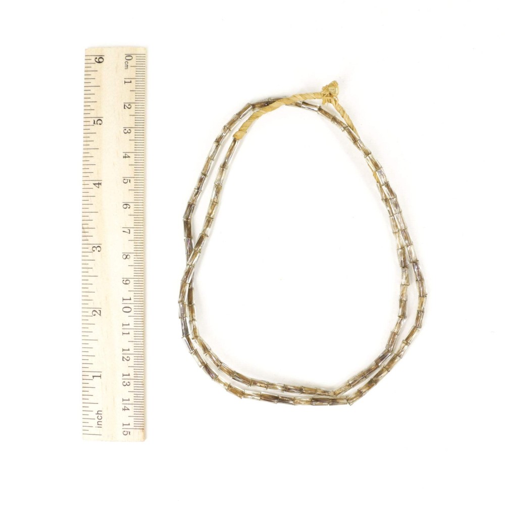 Clear Cylindrical Trade Beads