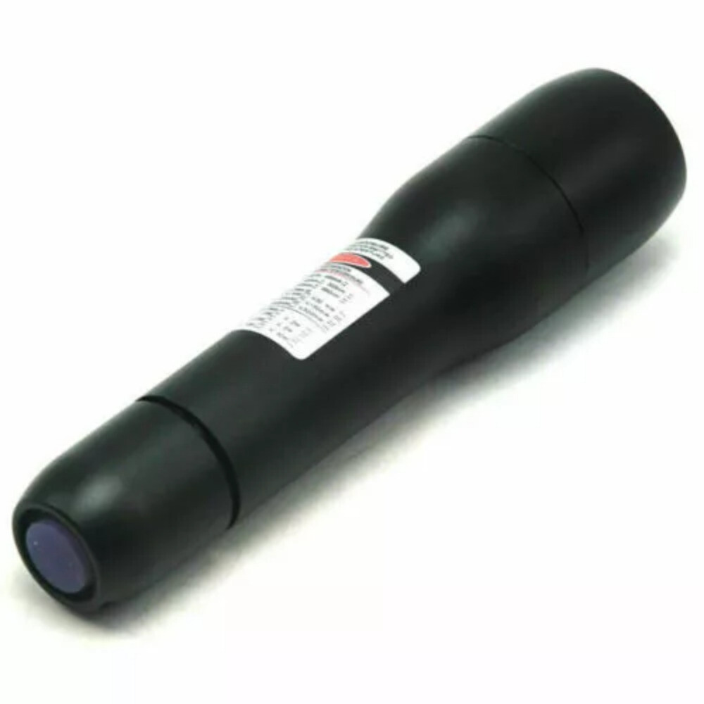 Waterproof Focusable Dot Blue Laser Pointer 450nm Visible Beam Flashlight Torch