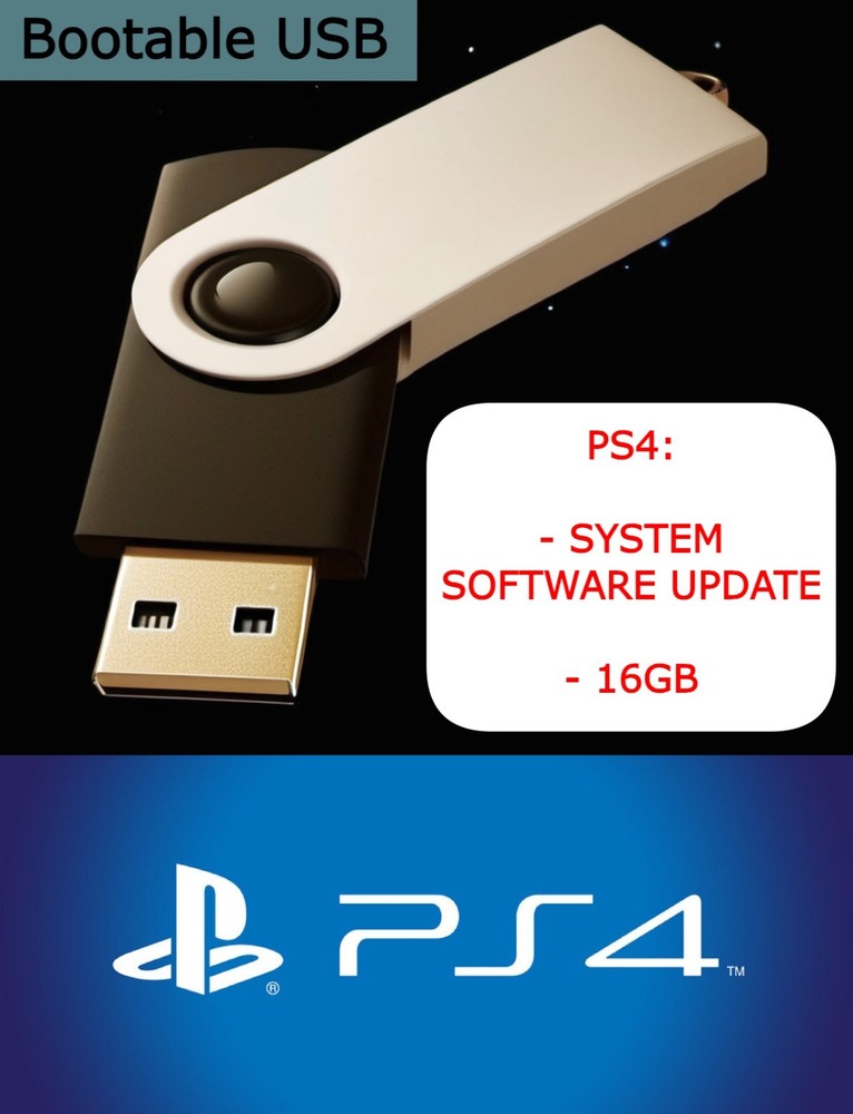 PS4 OPERATING SYSTEM Software Update 13.04 USB Installer -- SONY -- 16GB -- 2026