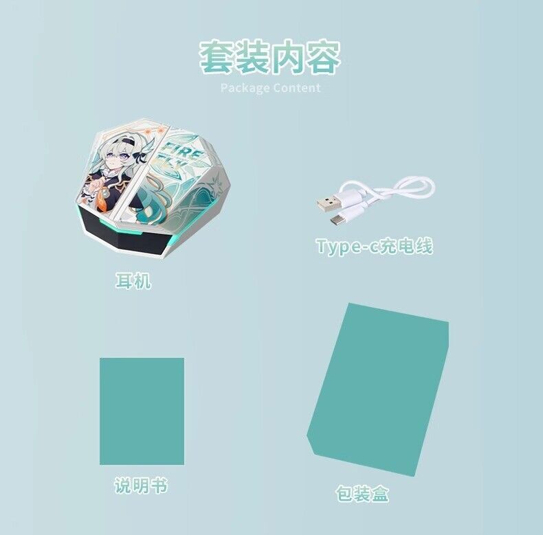 Honkai: Star Rail Firefly Theme Wireless Bluetooth Headset Student Collection
