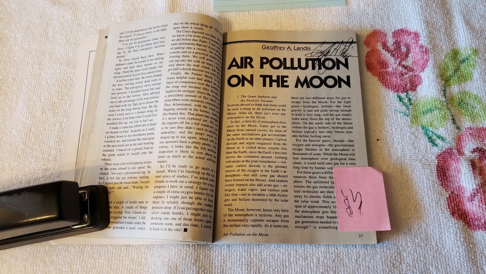 ANALOG SCIENCE FICTION & FACT JUNE, 1990 *SIGNED* -RH-