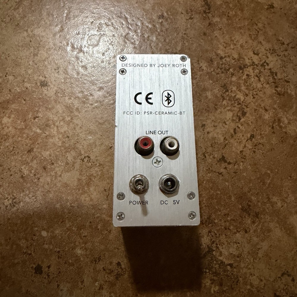 Joey Roth Digital Bluetooth Receiver Transmitter White Ceramic PSR-CERAMIC-BT