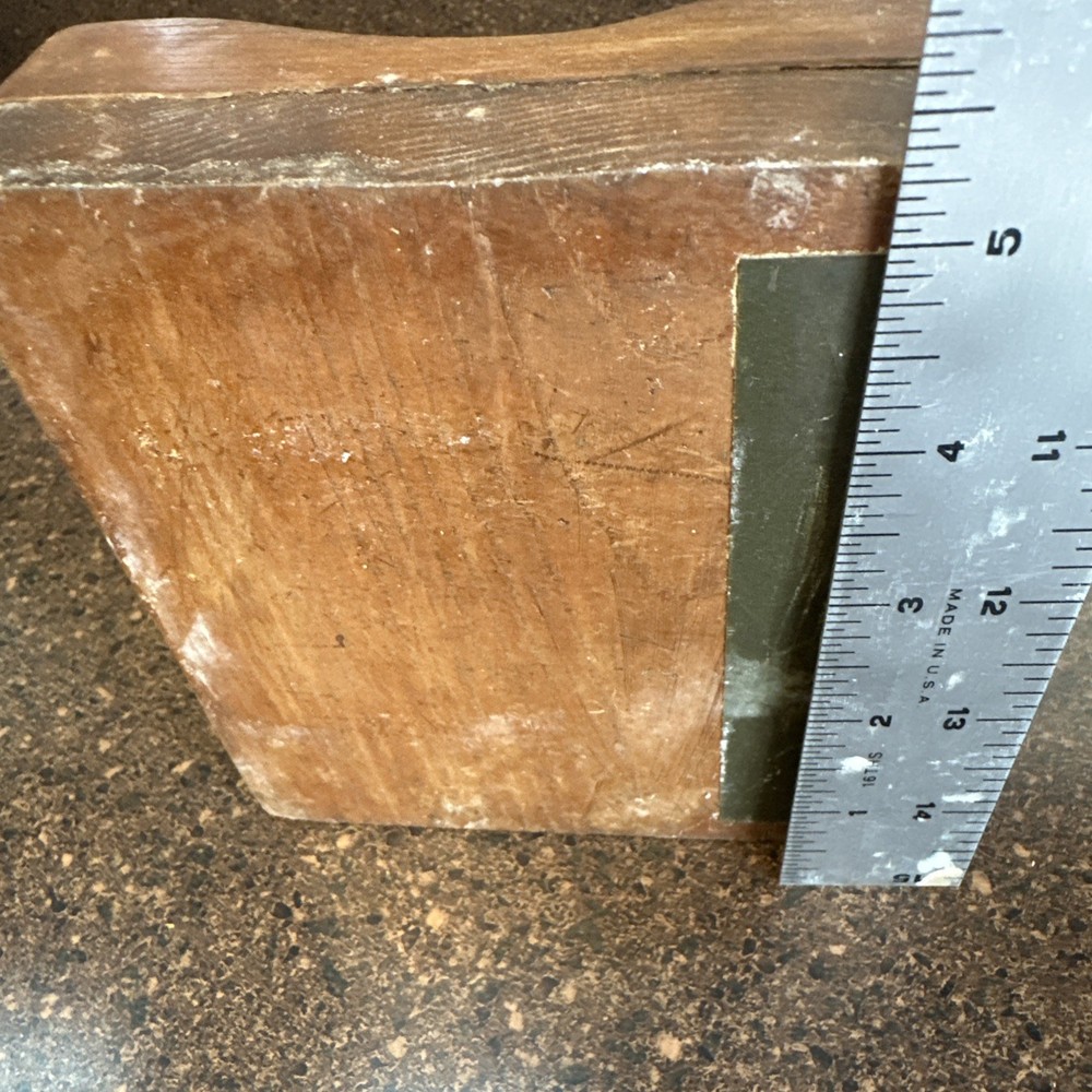 Vtg Matchbox Holder For Kitchen Wall Mount - Heavy