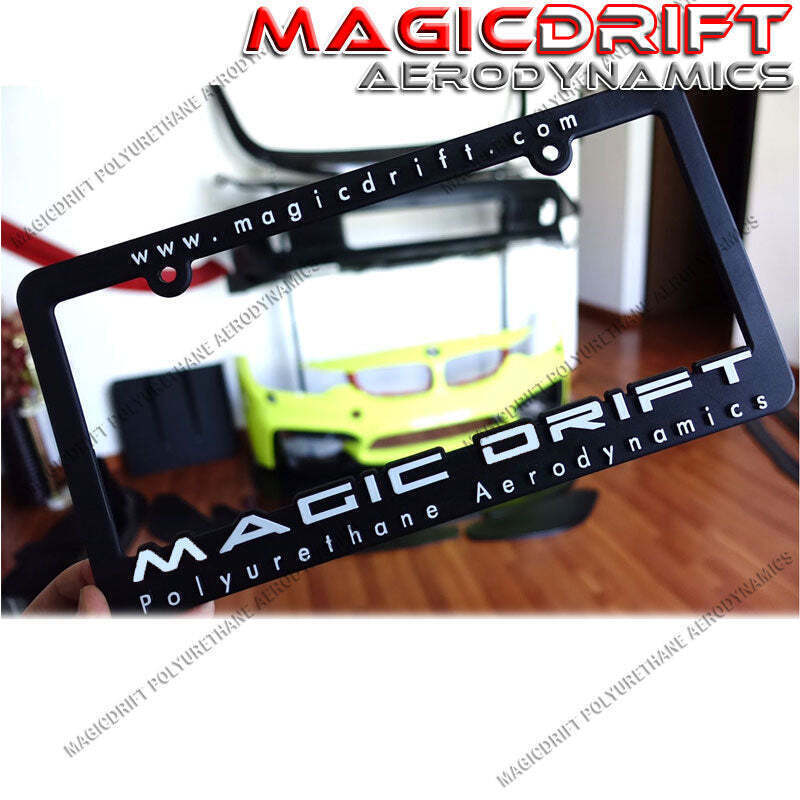 MAGIC DRIFT Polyurethane Aerodynamics DRIFTING License Plate Frame Side Ways JDM