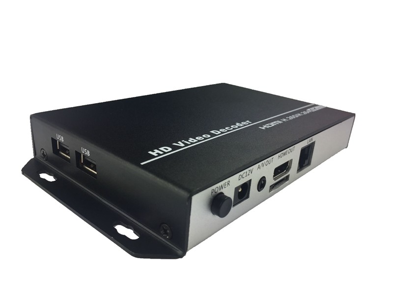 H.265 4K Lan in HDMI A/V Output Video Decoder Top Box Broadcast Device Encoder