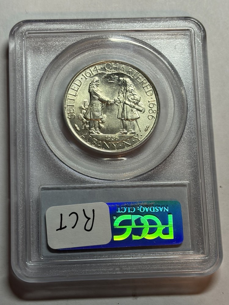 1936 Albany Commemorative Half Dollar PCGS MS65 Blast White