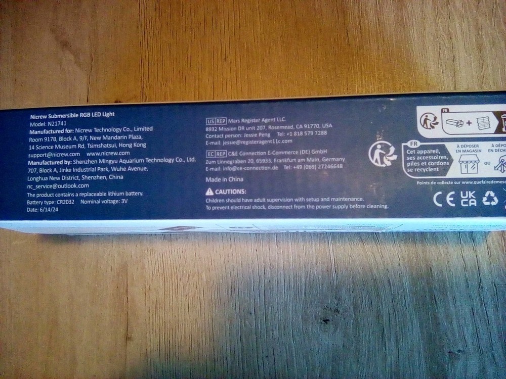 Nicrew Submersible LED Light
