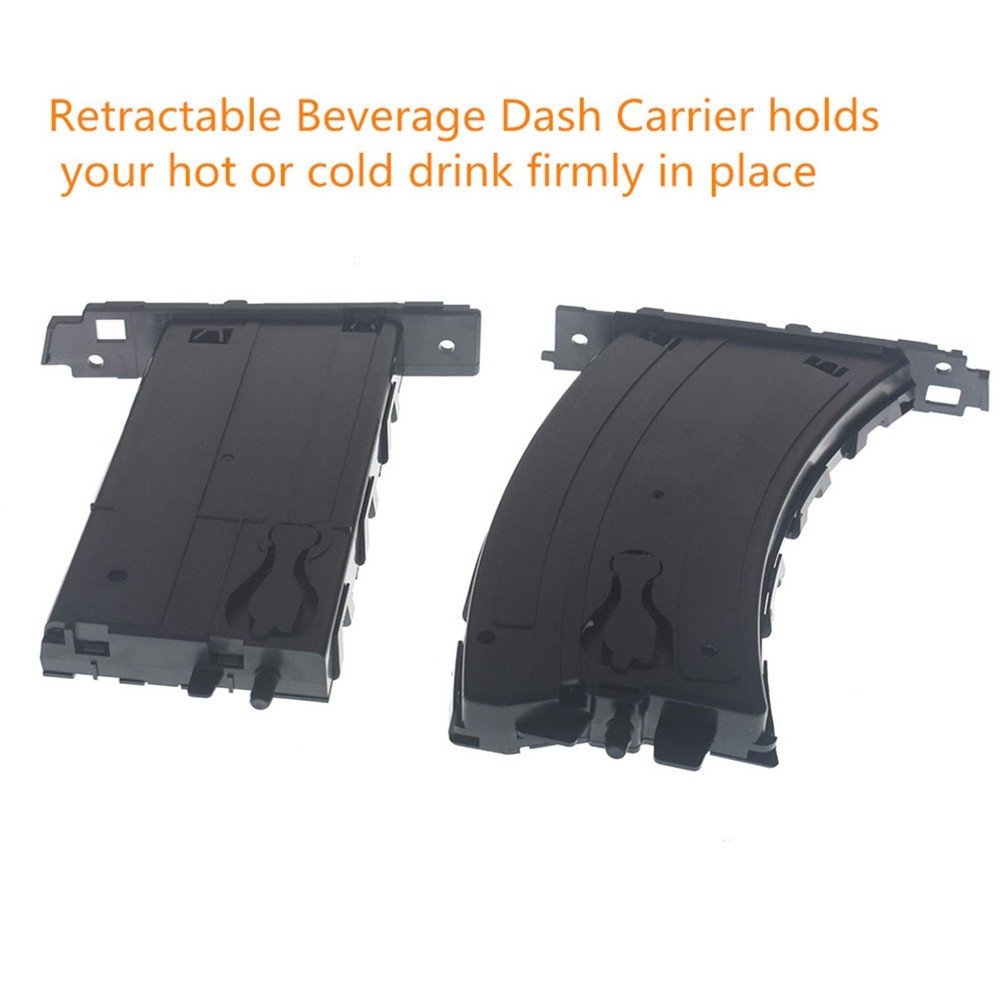 Cup Holder Divers and Passenger Side Black Retractable Replacement for E90