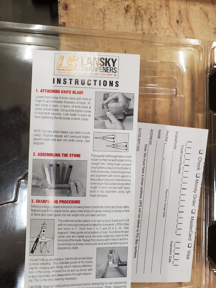 Lansky Custom Knife Sharpening System Excellent Condition