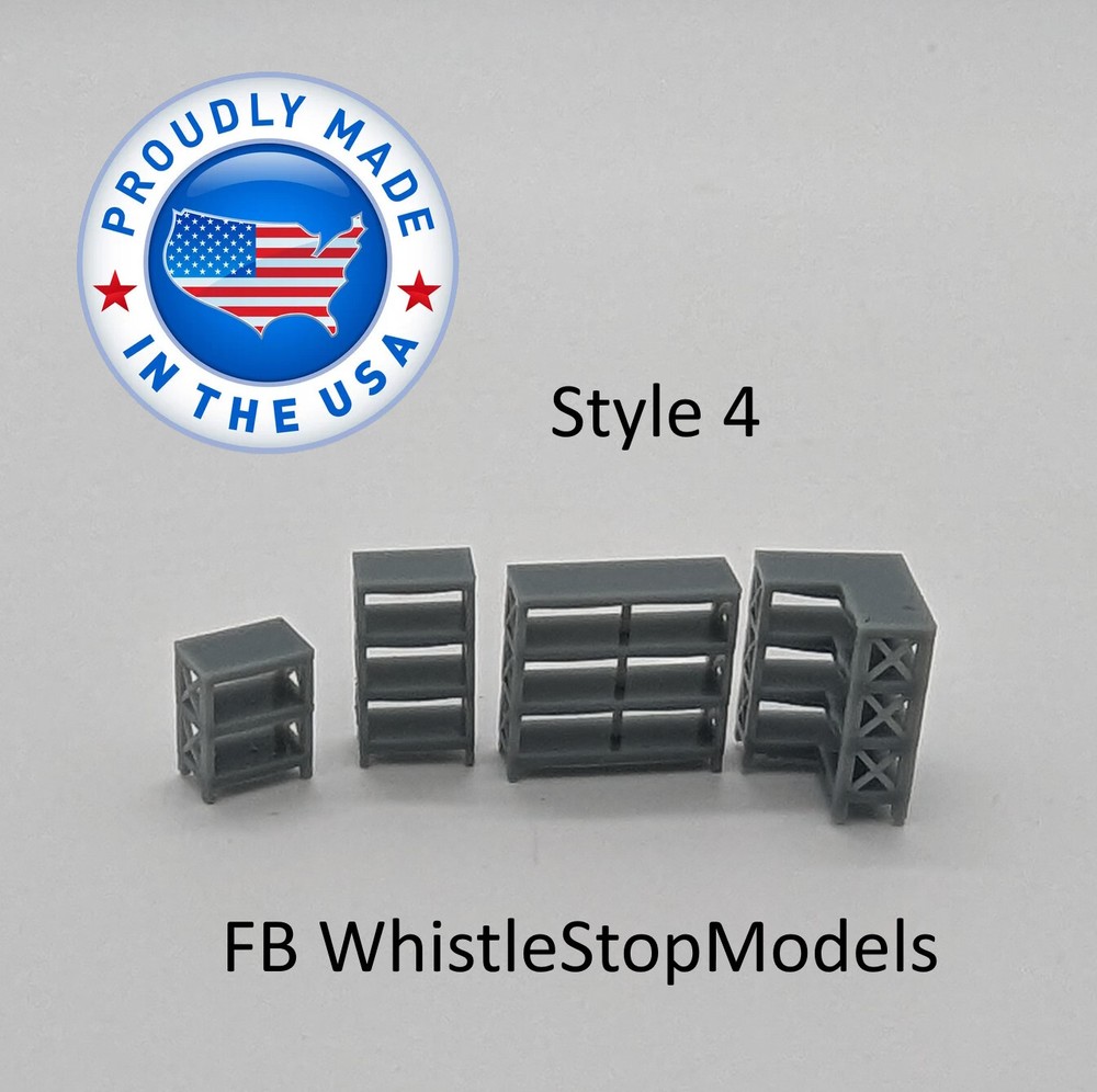 Z Scale Shop and Store Shelving