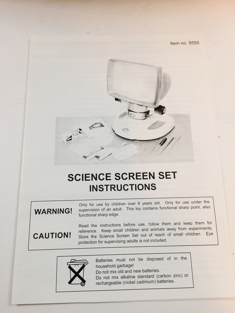 Vintage ScienTerrific Science Screen Set