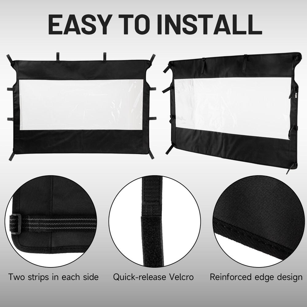 Rear Window Soft Windshield Windscreen For Massimo MSU 500 2010 2015 2016 2017