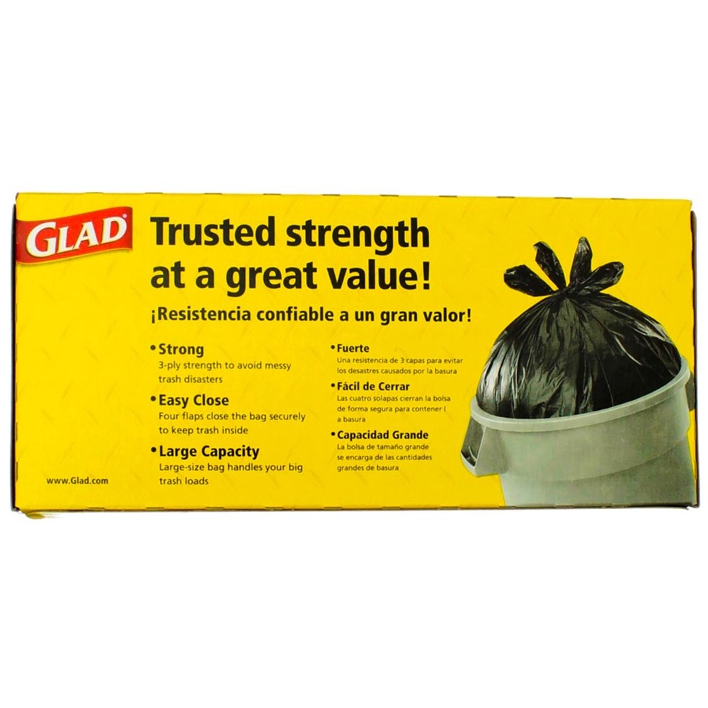 Glad Quick TieTrash Bags, Large, 10 Count