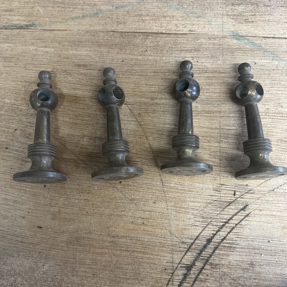 19ThC Brass Gallery Posts Rare