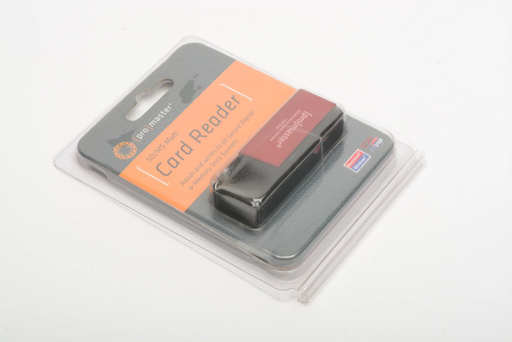 Promaster SD/MS Multi Card Reader - USB 2.0 in blister pack