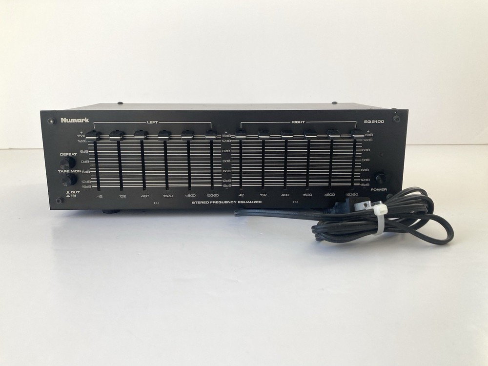 Numark Stereo Frequency Equalizer EQ 2100  6 Band  - Powers On