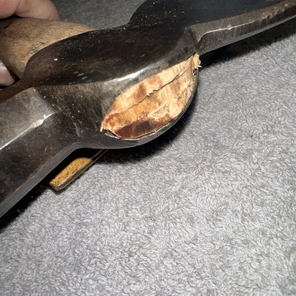 Old Hatchet Ax/ Hammer Combo Marked ( Plumb )