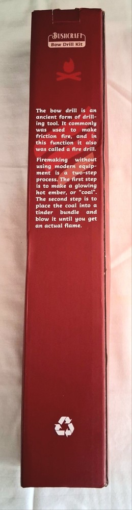 Bushcraft Fire Starter Kit Special Bow Drill - Complete Kit Never Used