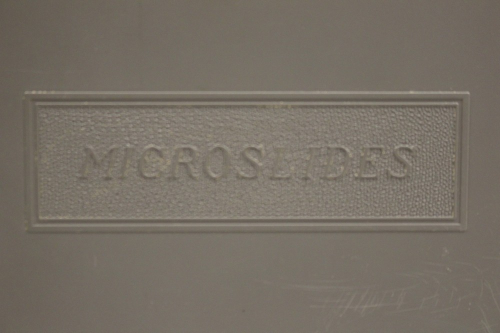 Vintage Microscope Microslides Storage Case - Used
