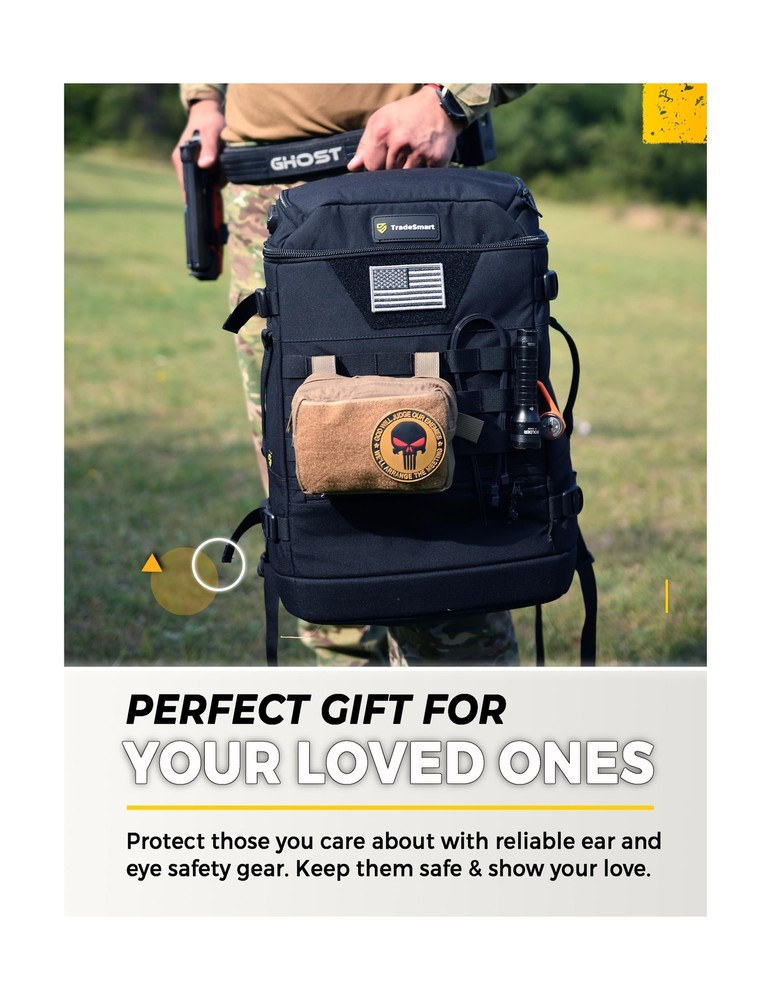 TradeSmart Range Backpack for Handguns, Ammo & Shooting Gear with 3 Lockable ...