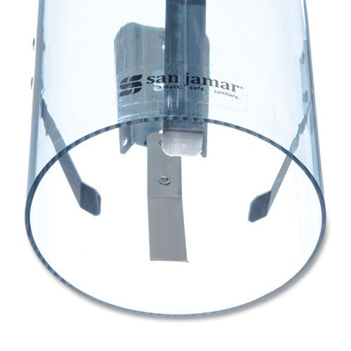 San Jamar C3260TBL Pull-Type Water Cup Dispenser - Large/Translucent Blue New