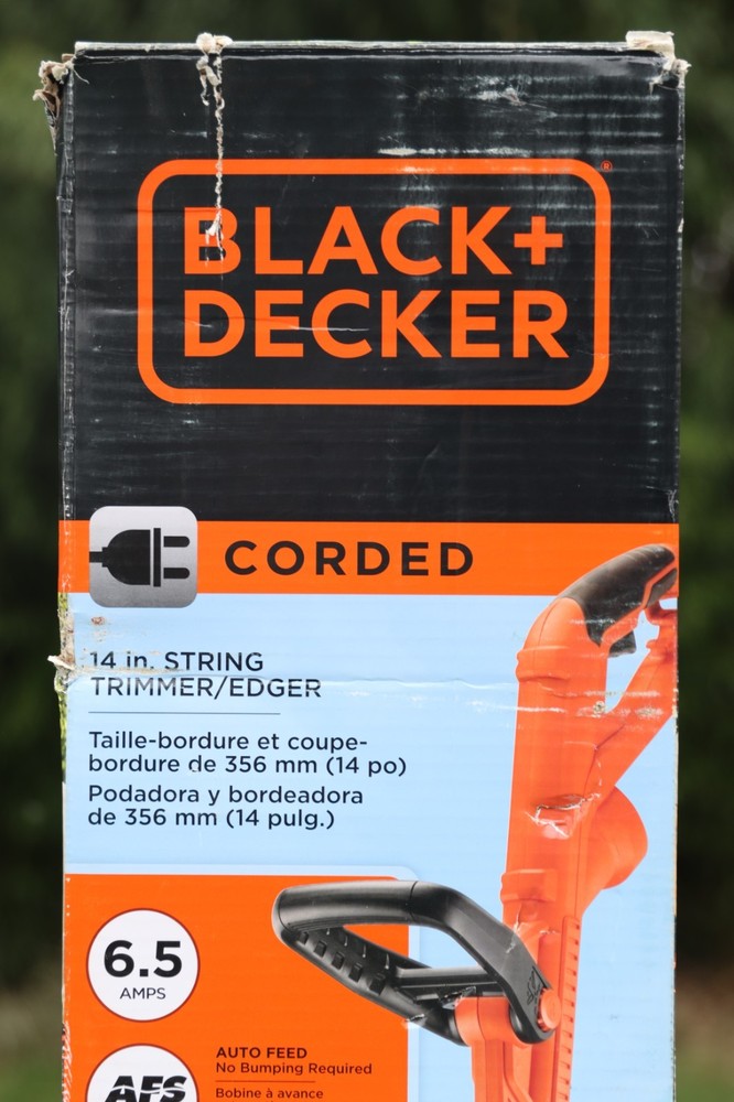 BLACK+DECKER Corded String Trimmer 6.5-Amp 14-Inch GH900, Missing Handle