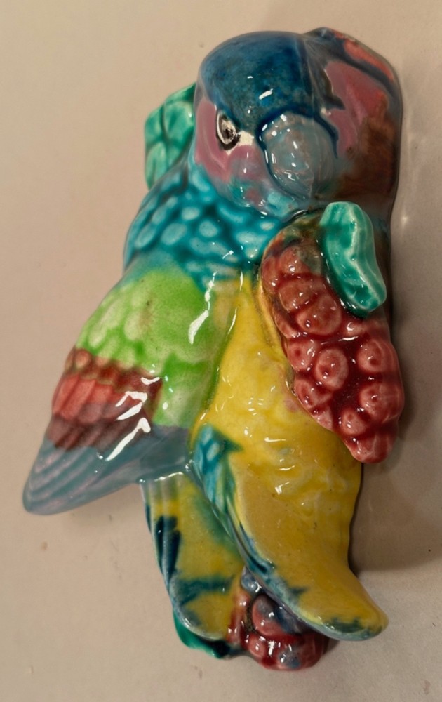 Parrot Wall Hanger, Vintage, Japan, Ceramic