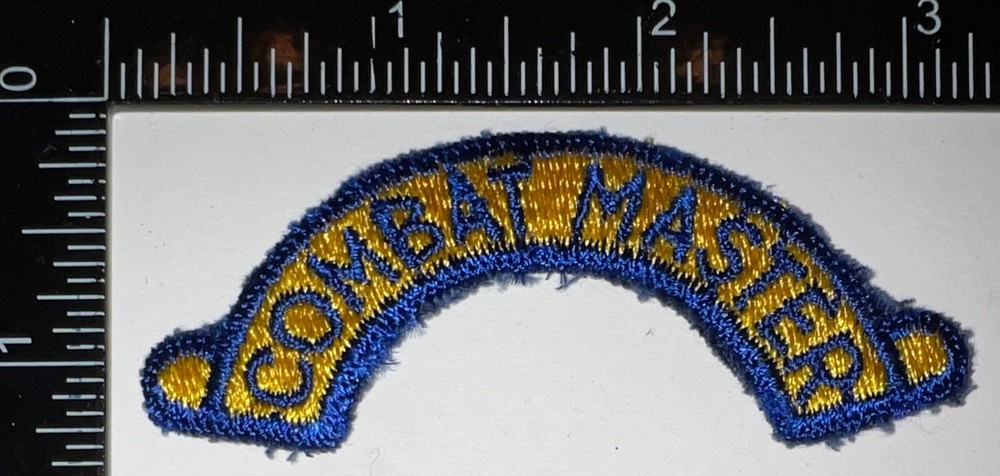 Cold War USAF US Air Force SAC Combat Master Arc Scroll SMALL Patch