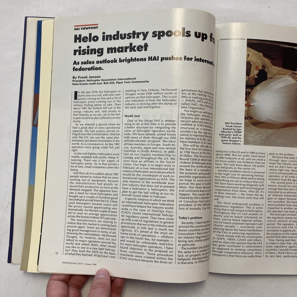 Professional Pilot - January 1990 Issue
