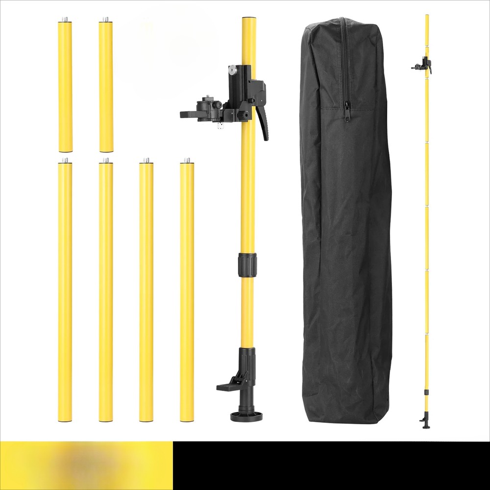 Height Adjustable Line Leveler Stands Bar Telescopic Pole Bracket 1/4'' Thread