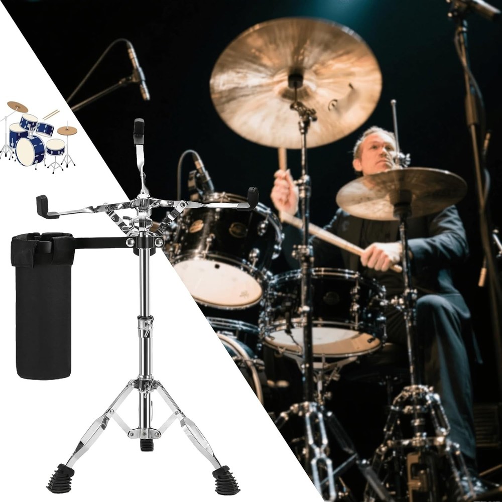 Portable Snare Drum Stand with Foldable Design - Stability & Convenience