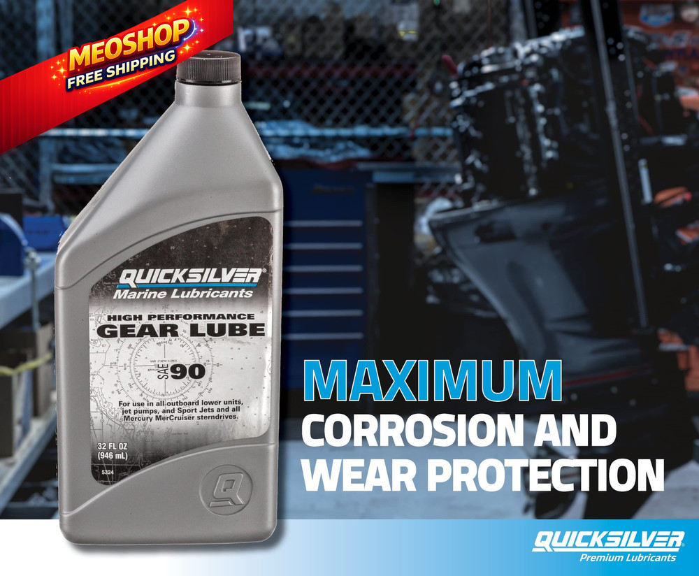 Quicksilver SAE 90 High Performance Gear Lube for 32 oz, Unspecified