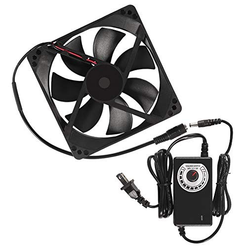 AC Powered Cooling Fan with Speed Controller for Ventilation Exhaust Projects