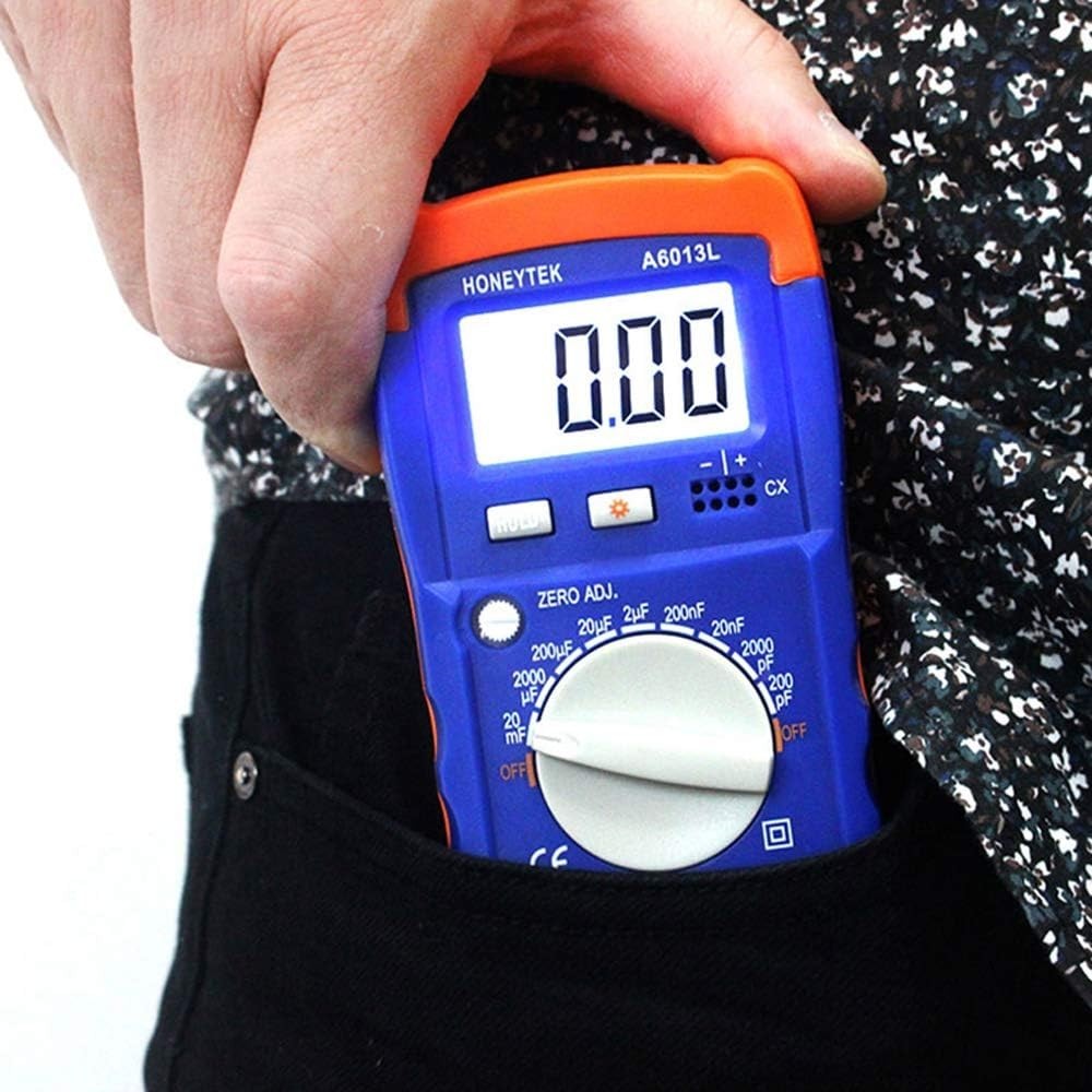 Professional LCD Capacitor Tester - Battery Operated with Two Testing Methods