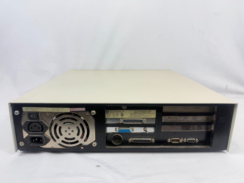 (W) DTK Computers Model DATA-1060 Desktop PC w/ Power Cable [VINTAGE]