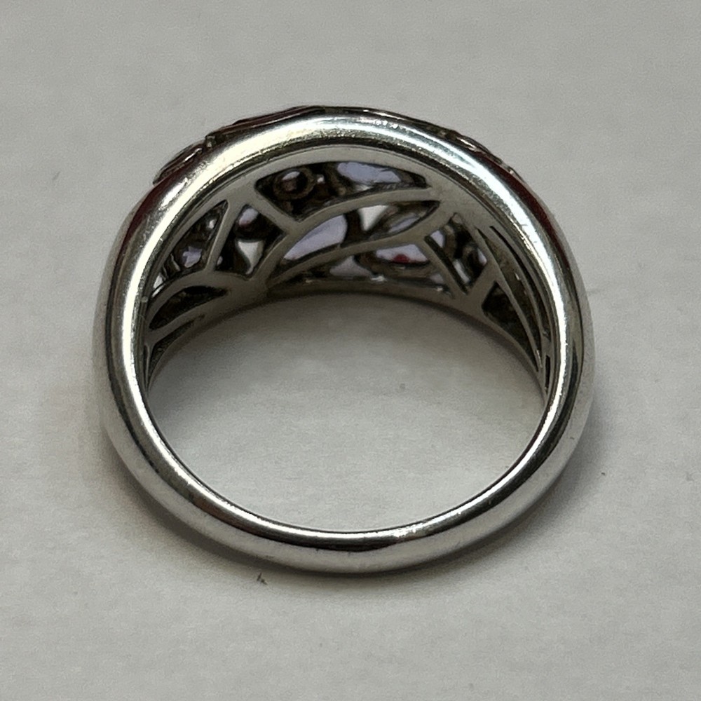 Vintage 925 Solid Sterling Silver Gemstone Ring