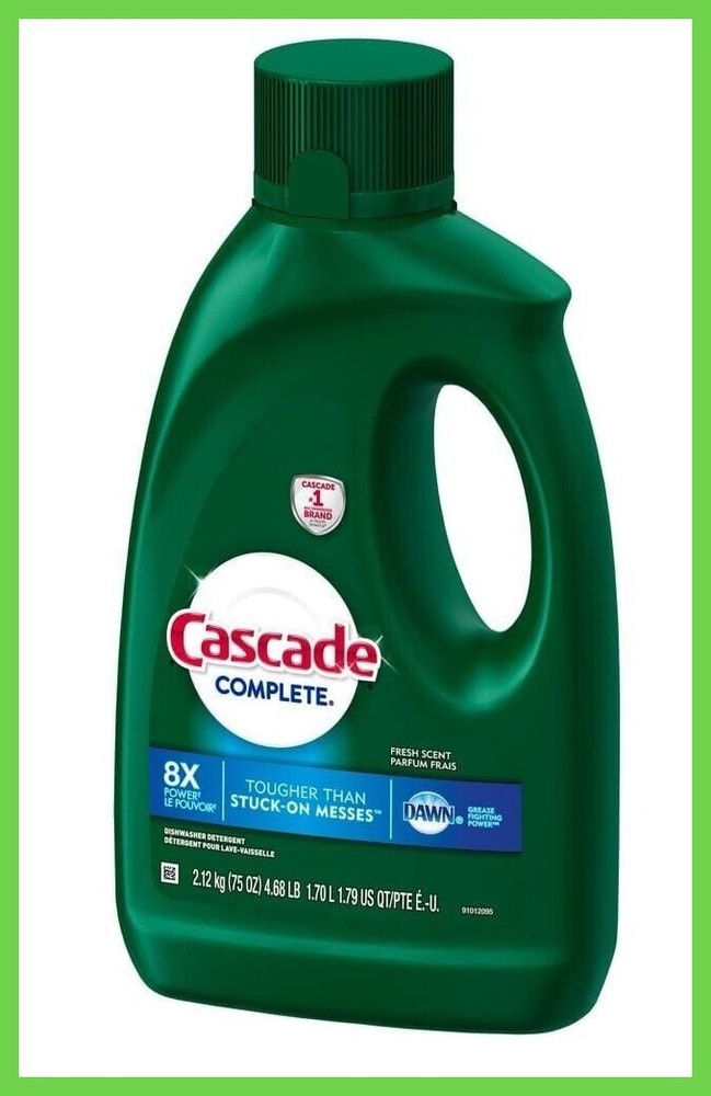 Cascade Complete 75 oz. Fresh Scent Dishwasher Gel Detergent with Dawn (2-Pack)
