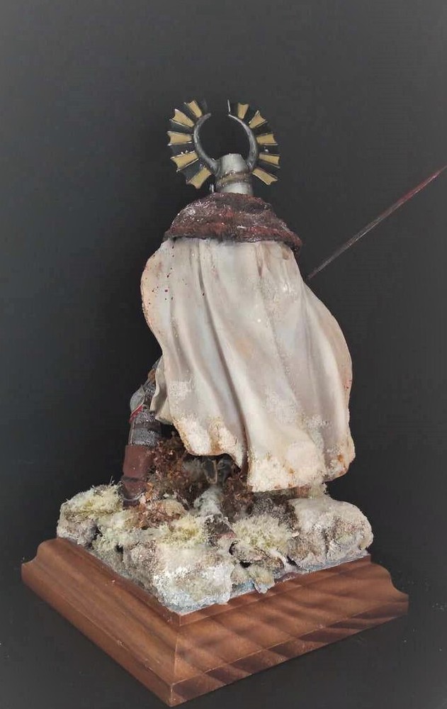 Teutonic knight painted figure 90 mm