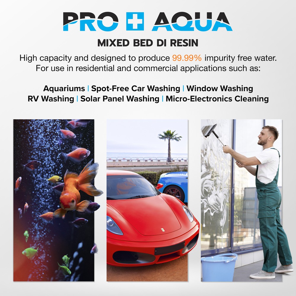 DI Resin Replacement Deionization Color Changing, TDS, Aquariums, Spot Free, 6L