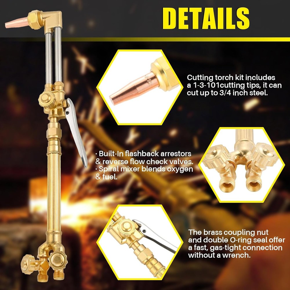 Victor Type Cutting Attachment Torch Handle Oxygen/Acetylene Cutting Welding Tor