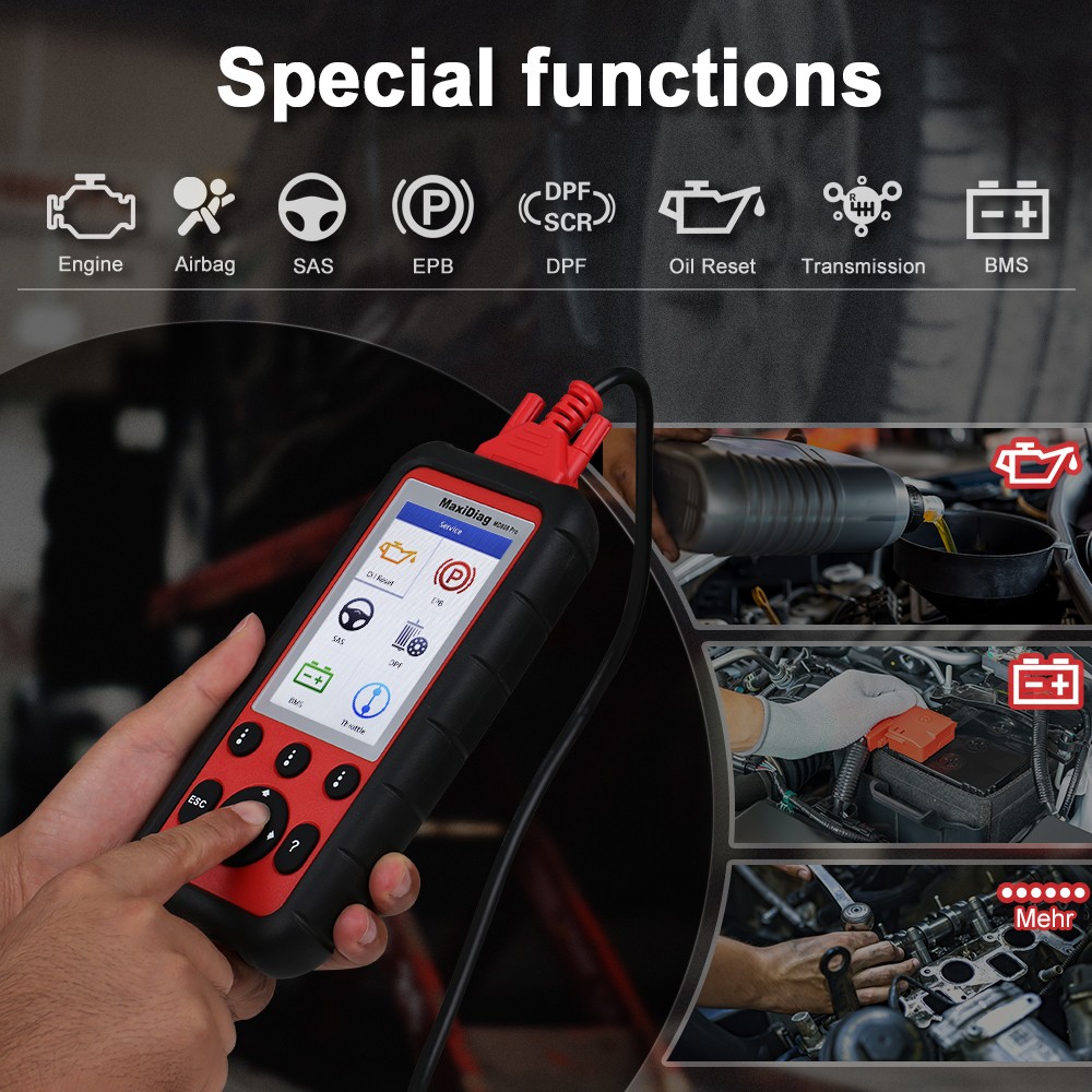 Autel MaxiDiag MD808 Pro All System Scanner OBD2 Code Reader EPB/SAS/BMS/DPF/SRS