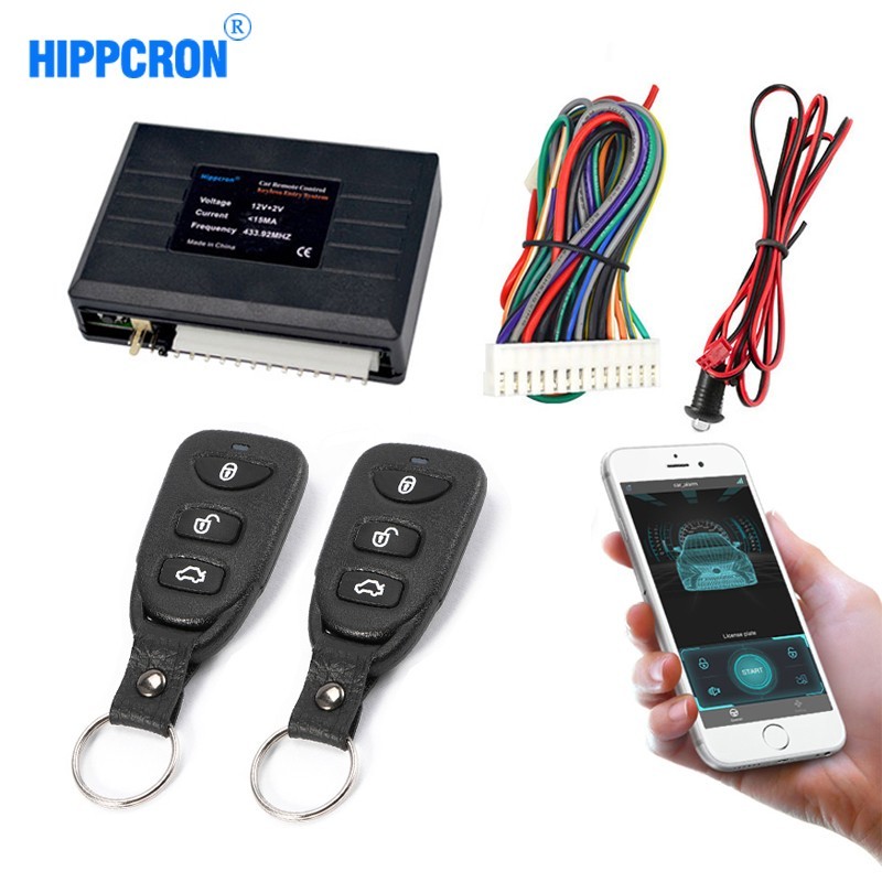 Universal Car Alarm Central Locking Keyless Entry with Remote Control