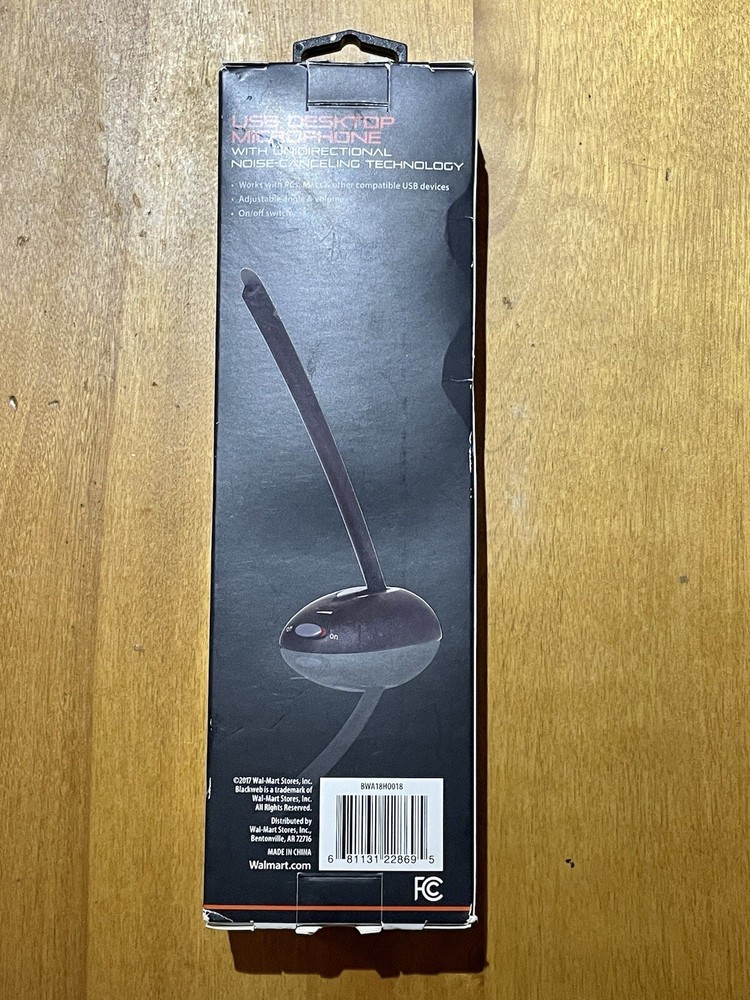 Blackweb USB Desktop Microphone for Computers (BWA18H0018) Flex Mic DK