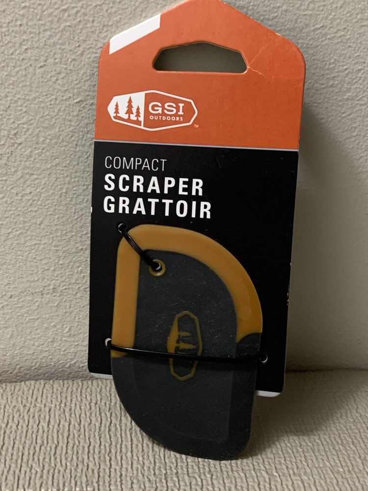 GSI Outdoors Compact Scraper Grey 3.4”L Dual Sided Pot Scraper NEW